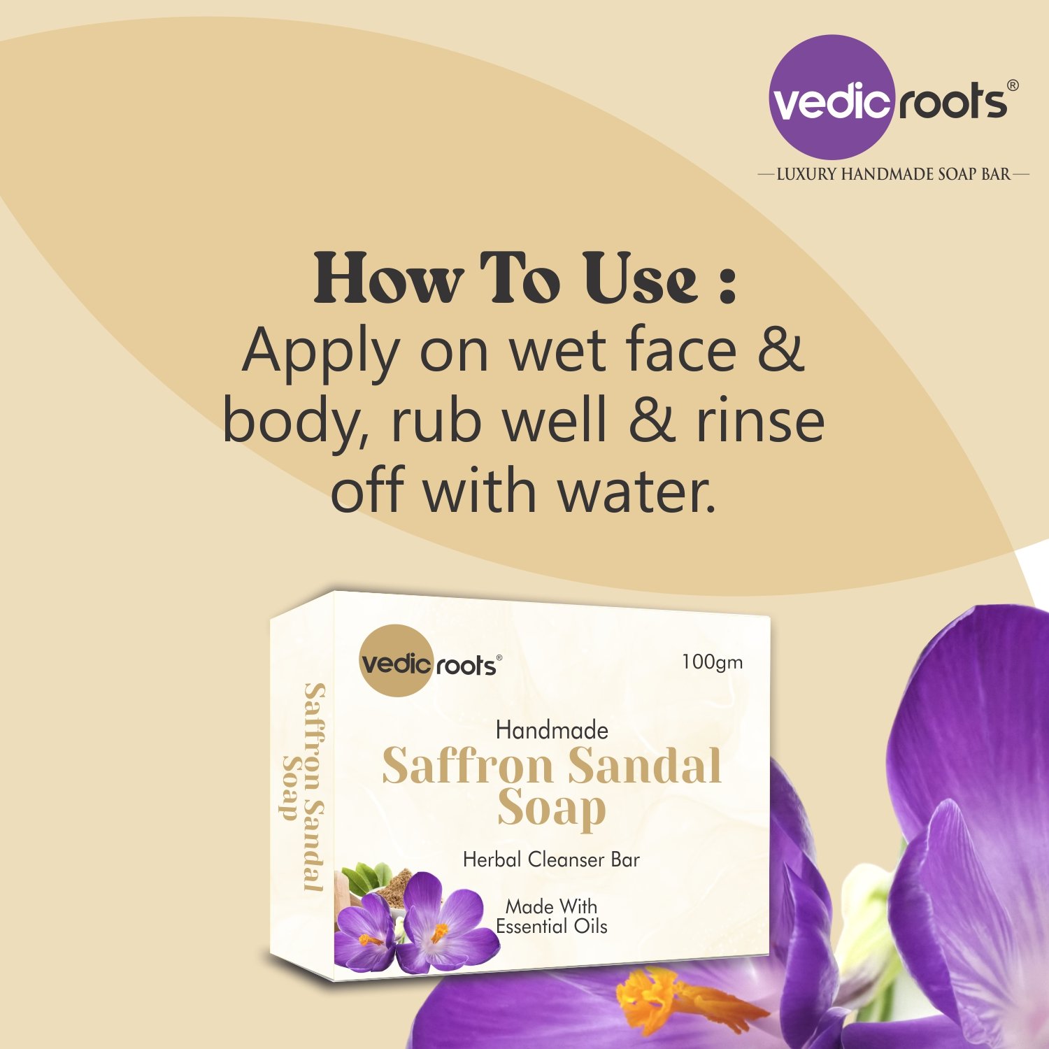 How to use saffron sandal soap
